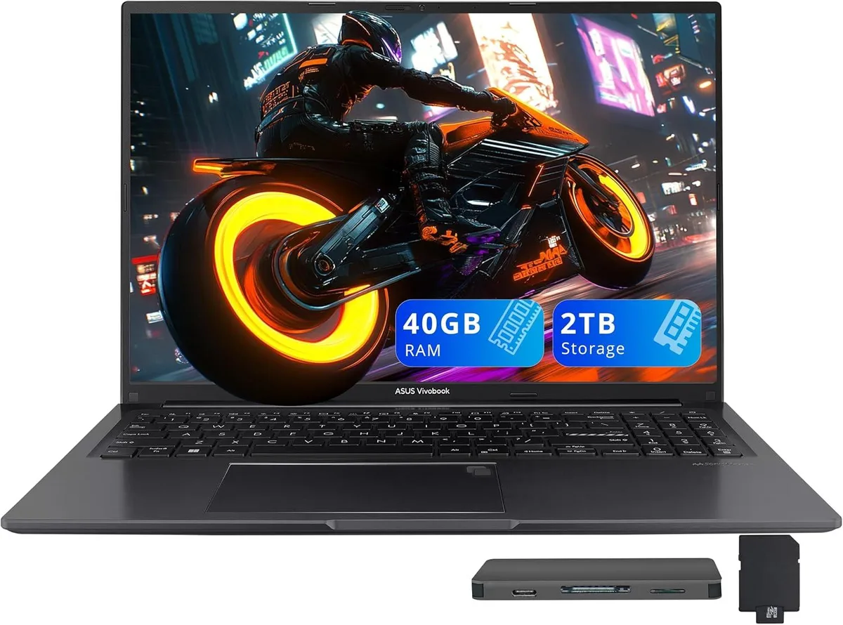 ASUS ASUS Vivobook 16" WUXGA i7-1355U 40GB 1TB SSD+1TB Dock Black — product photo