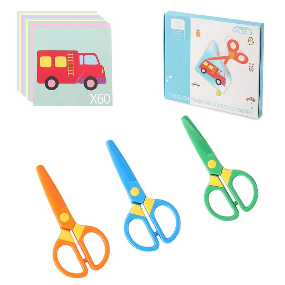  amassan s15 Scissors 3-Pack 60 Sheets 12.5 cm — product photo