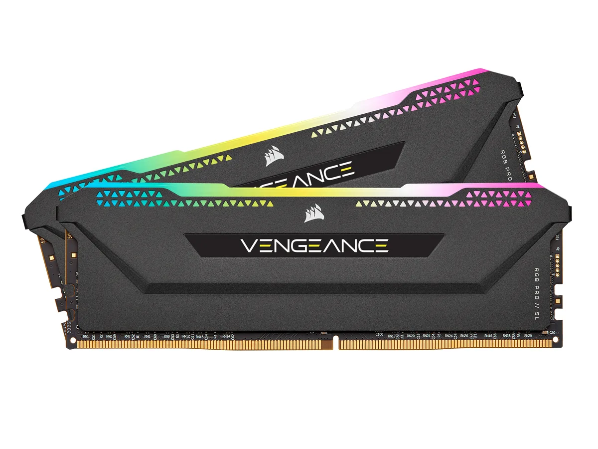 Corsair Corsair CMH64GX4M2E3200C16 Vengeance RGB Pro SL 64GB (2x32GB) DDR4 3200 CL16 desktop RAM — product photo