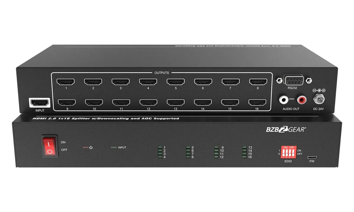 BZBGEAR BZBGEAR BG-UHD-DA1X16 1x16 4K HDMI Splitter — product photo