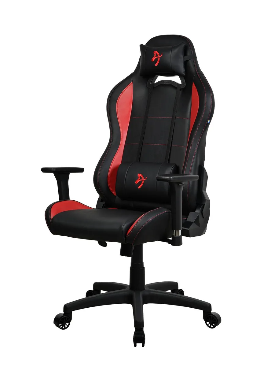 Arozzi Arozzi Torretta Soft Fabric Gaming Chair Black / Red — product photo