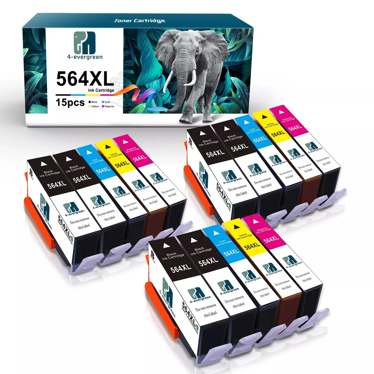 V4ink V4ink 564XL 15 Pack Ink Cartridges 6B 3C 3M 3Y — product photo