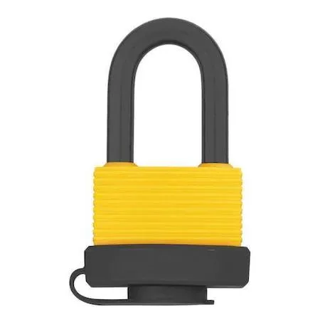 Zoro Select Zoro Select 48JP99 Rectangular Padlock Keyed Different Standard Shackle Transparent — product photo