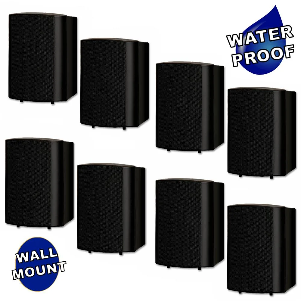 Goldwood Sound, Inc. Goldwood Sound TS425ODB home audio speaker 8-pack black — product photo