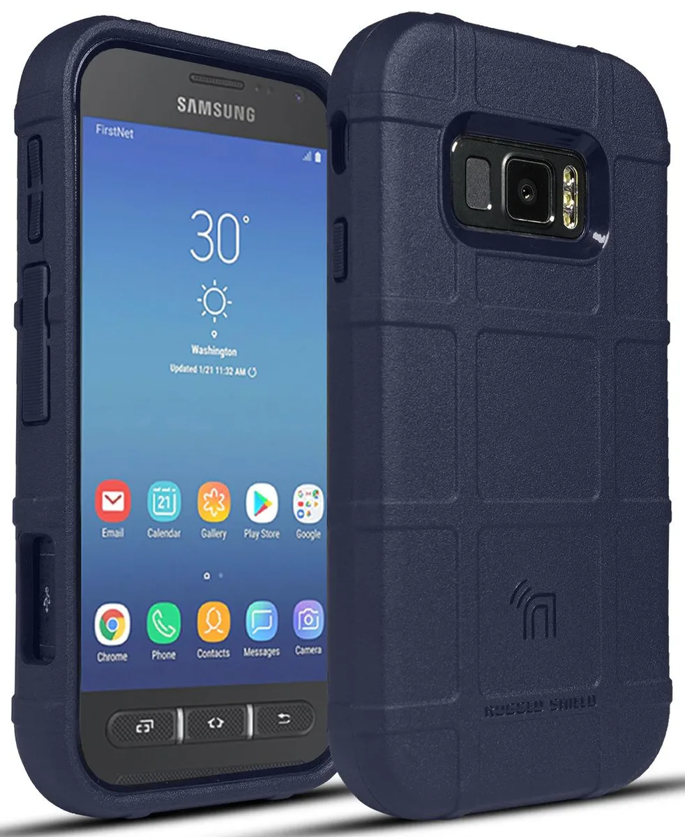 Nakedcellphone Nakedcellphone Rugged Shield Tactical Case Navy for Samsung Galaxy XCover FieldPro SM-G889A — product photo