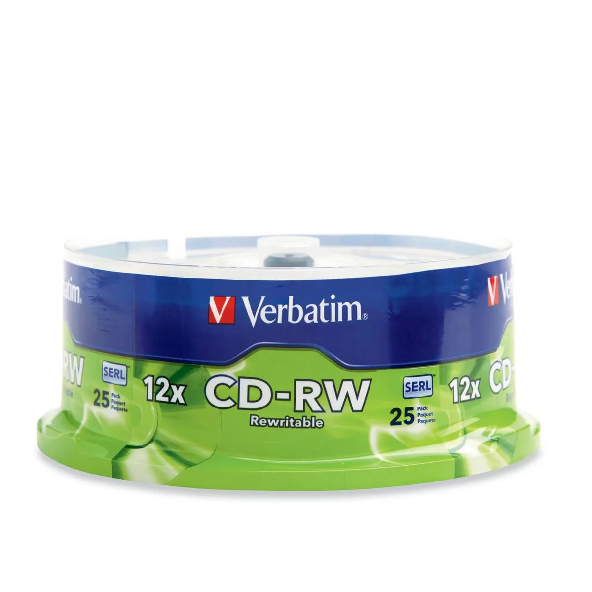 VERBATIM Verbatim 95155 700MB 12X CD-RW 25 Packs blu-ray media — product photo