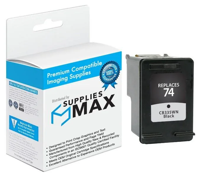 SuppliesMax SuppliesMax CB335WN Black Inkjet Cartridge (200 Pages) — product photo