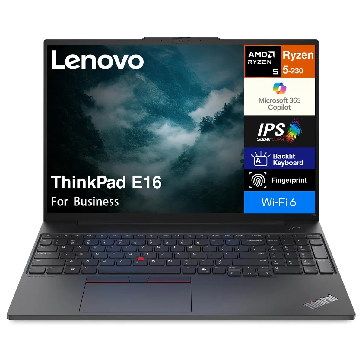 Lenovo Lenovo ThinkPad E16 laptop Ryzen 5 230 16GB DDR5 1TB PCIe SSD 16.0" WUXGA — product photo