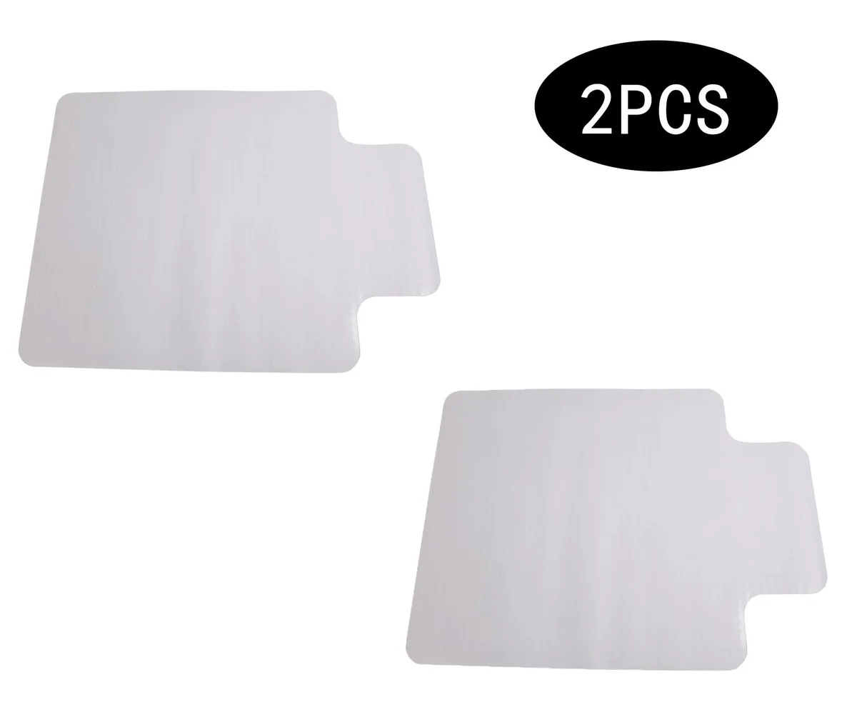 QXDRAGON QXDRAGON 2-Pack 35" x 47" Transparent Chair Mat for Carpeted Floors — product photo