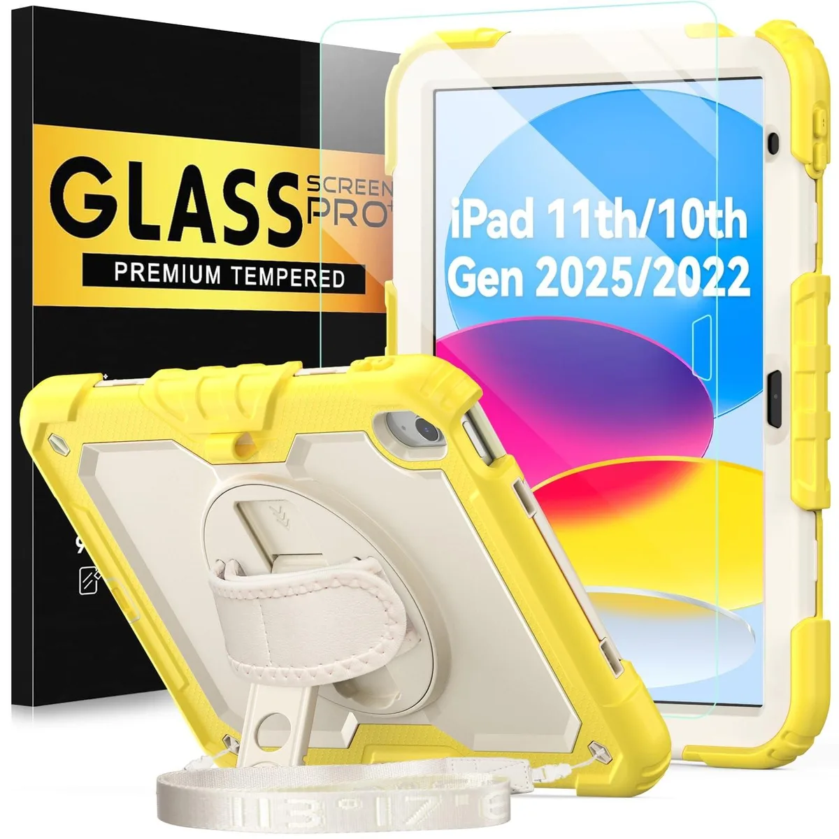 ARCTIC ARCTIC 2 in 1 accessory for iPad 11th A16 2025 10th 10.9 2022 Yellow — product photo