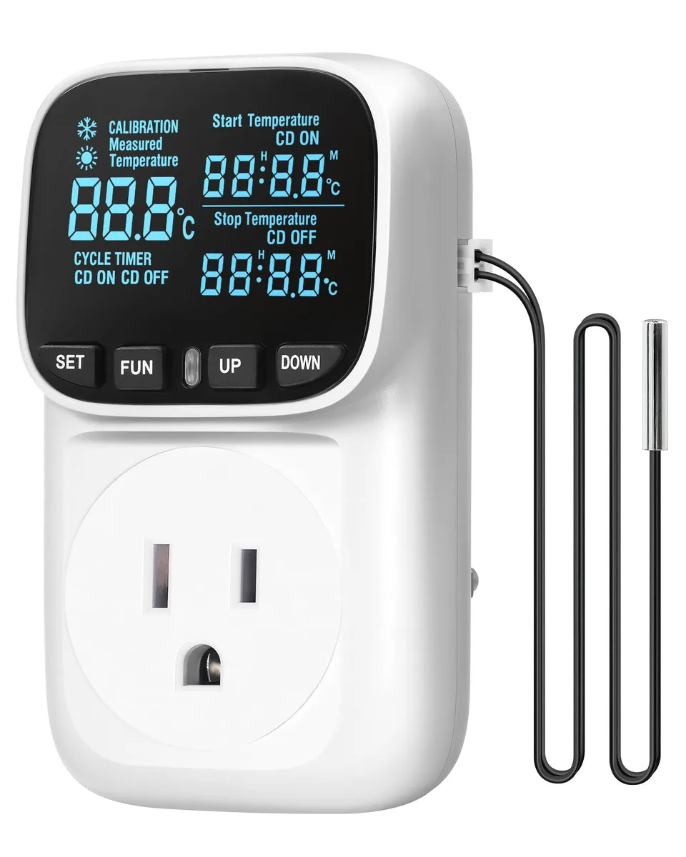 WILAWELS W01TC06 HVAC control 15A 1800W -40°F 210°F 4 timer modes — product photo