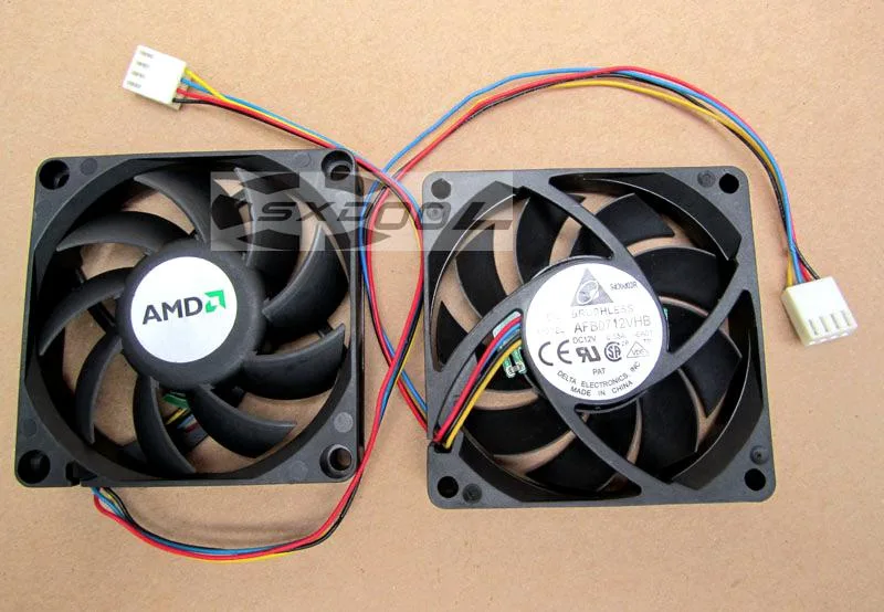 SXDOOL SXDOOL AFB0712VHB 12V 5200 rpm 4-wire PWM CPU cooling fan — product photo