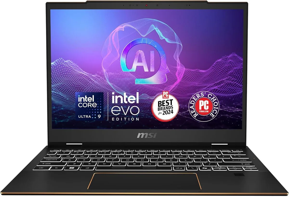 MSI MSI Summit 13 AI+ Evo A2VMTG-017US laptop Intel Core Ultra 7 258V 32GB 2TB 13.3" 60Hz Ink Black — product photo