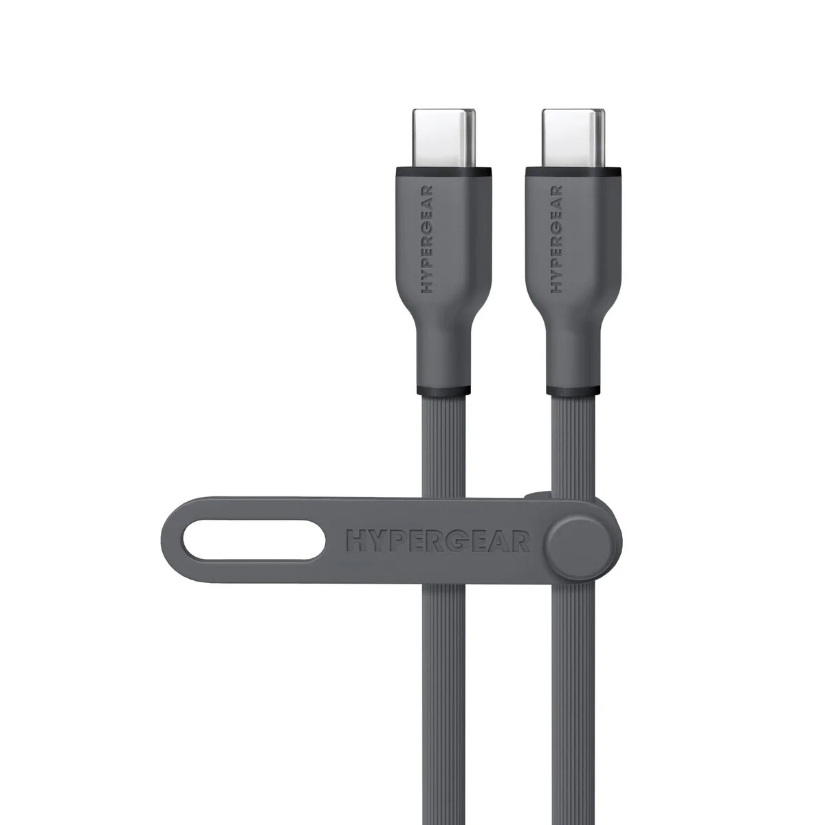 HyperGear HyperGear Flexi PRO USB-C to USB-C Cable 60W 6ft Grey — product photo
