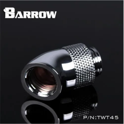 Barrow Mods Barrow Mods G1/4" 45 Degree Rotary Adaptor Silver — product photo
