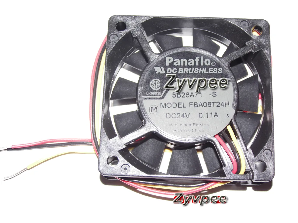 Zyvpee Zyvpee FBA06T24H 60x15mm 24V 0.11A 3-wire case fan — product photo
