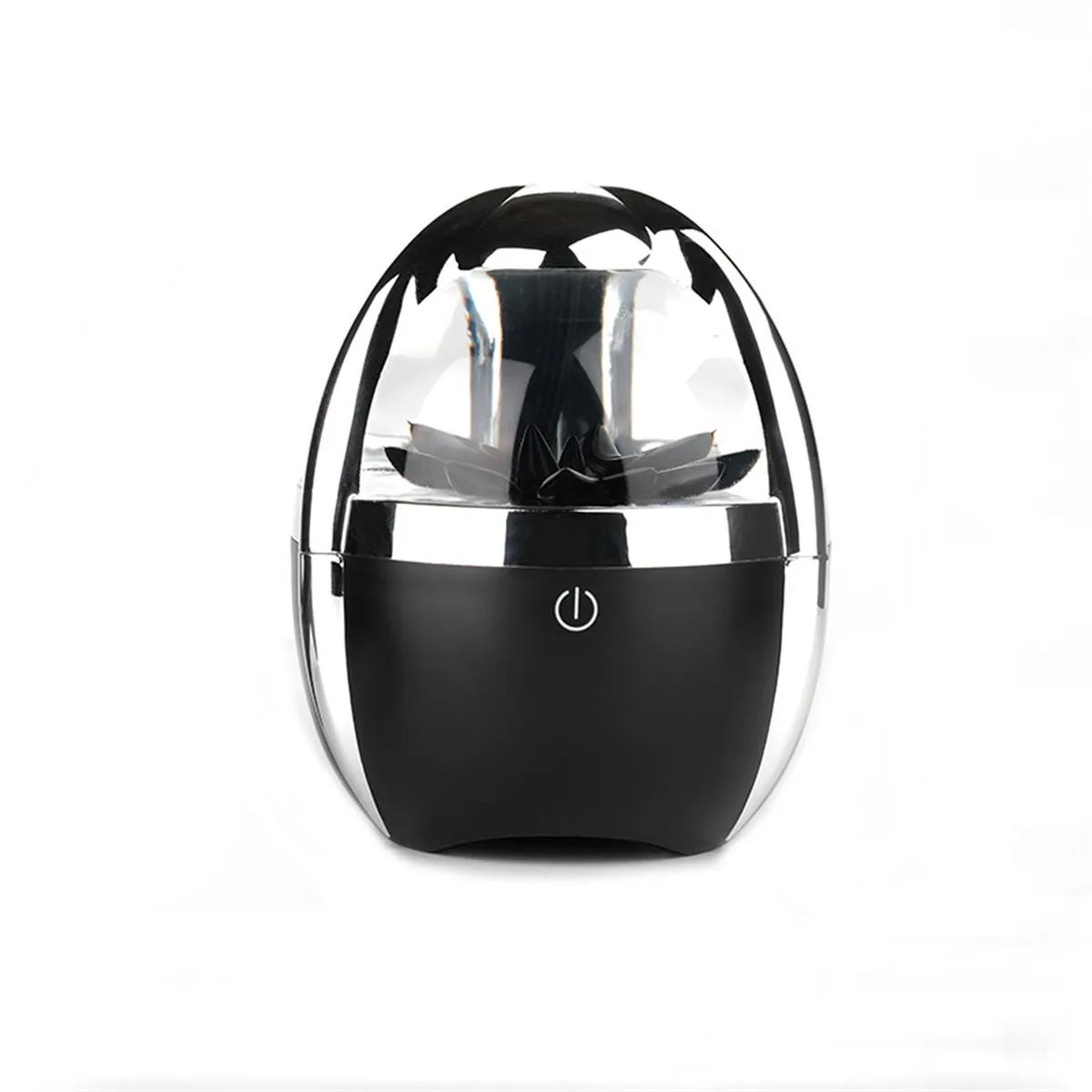 NO. NO. Visual magnetic fluid Bluetooth speaker silver black 5.0 3000mAh 900g — product photo