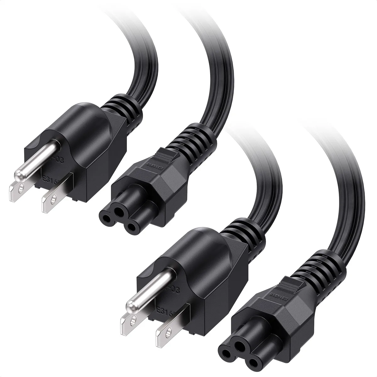  Cable Matters 400005-3x2 2-Pack 16 AWG 13A 3ft Computer Power Cord — product photo
