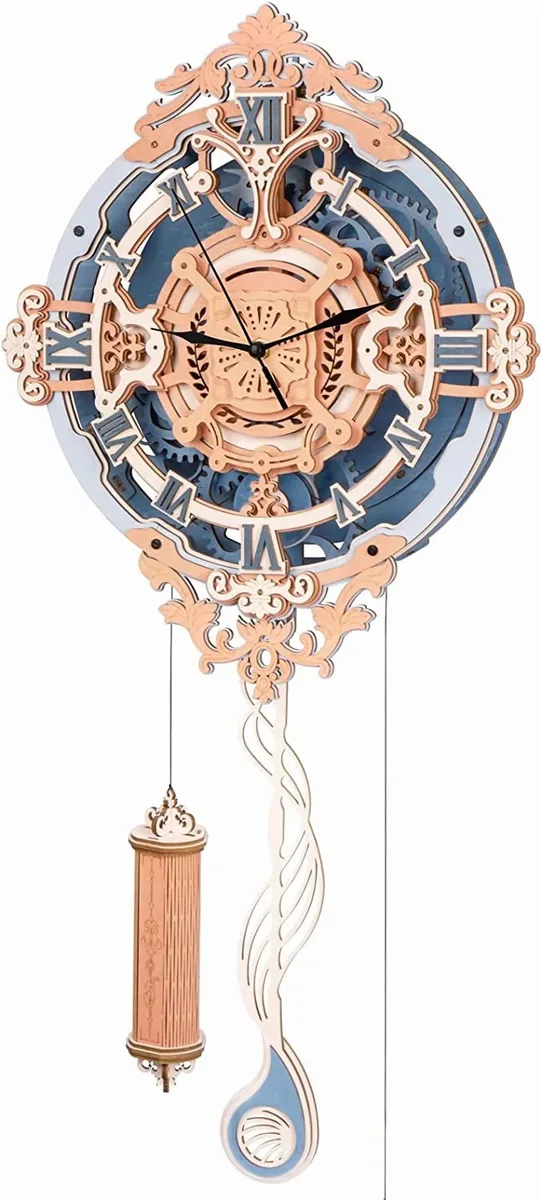 ROKR ROKR Romantic Note 3D Wooden Wall Clock Stem Toy — product photo