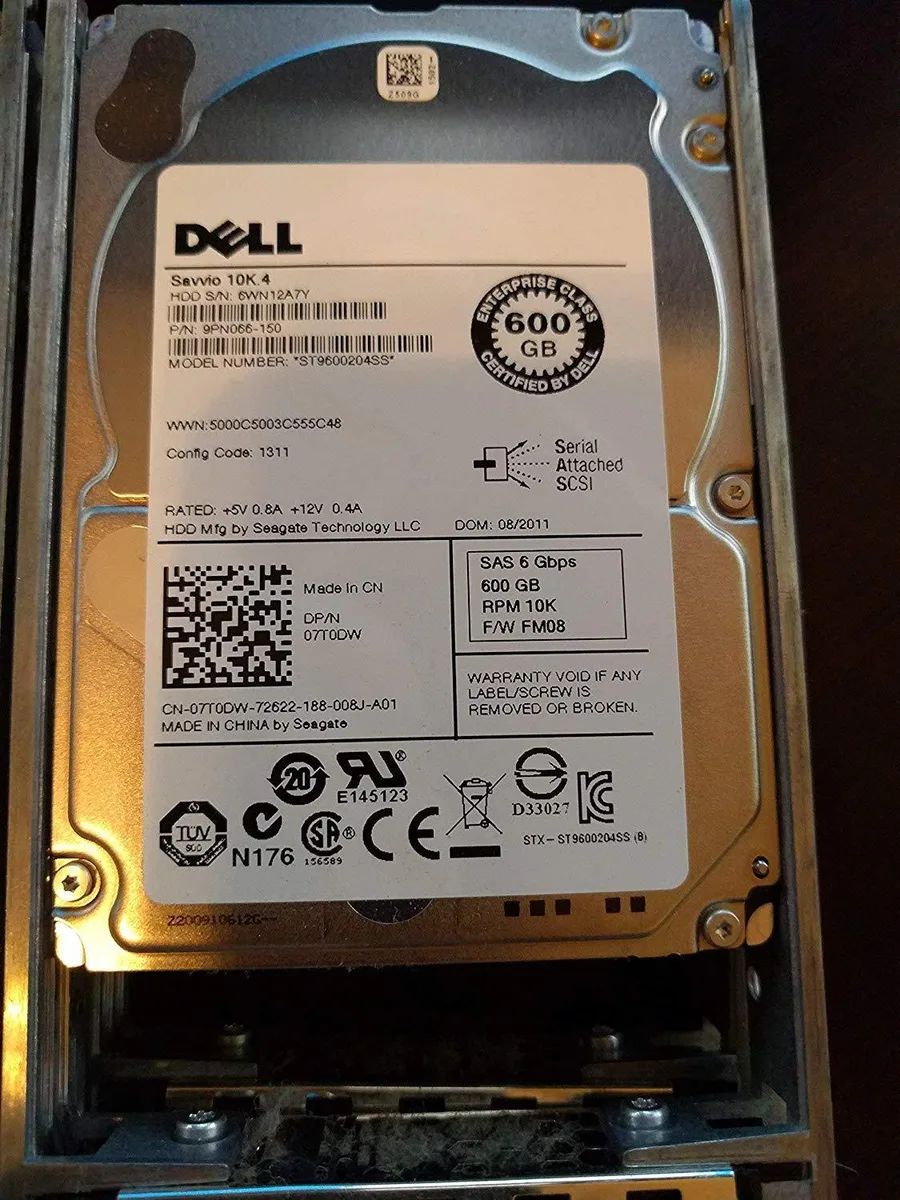 DELL DELL 7T0DW 600GB 10K SAS 2.5 internal hard drive — product photo