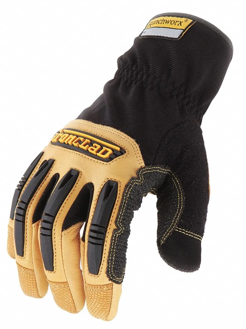 Ironclad Ironclad Ranchworx Leather Gloves Black/Tan X-Large RWG205XL football protective gear — product photo