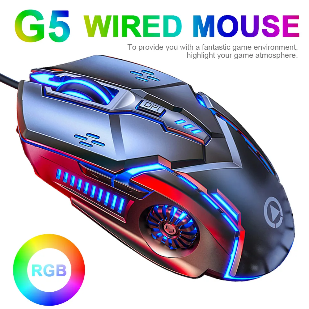 SMA SMA Gaming Mouse Wired 6 Buttons 3200 DPI 7 Color LED Black — product photo