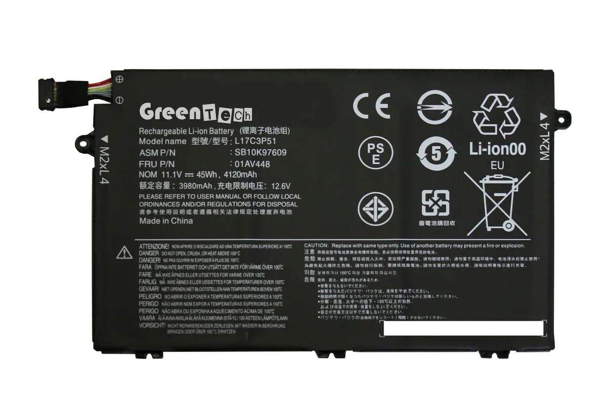 NShi NShi L17M3P51 L17L3P51 L17C3P51 laptop battery 11.1V 45Whr 3-cell — product photo