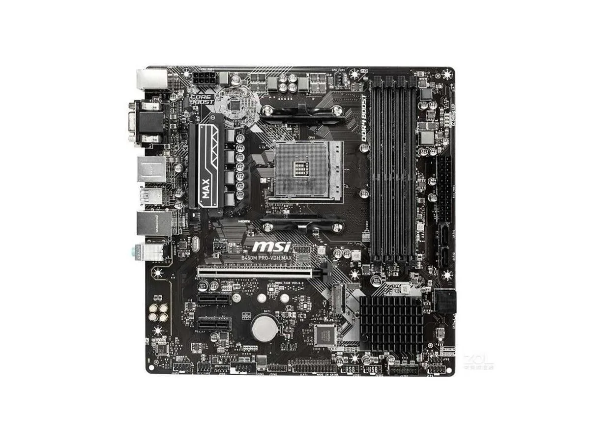 MSI MSI B450M PRO-VDH MAX AMD motherboard — product photo