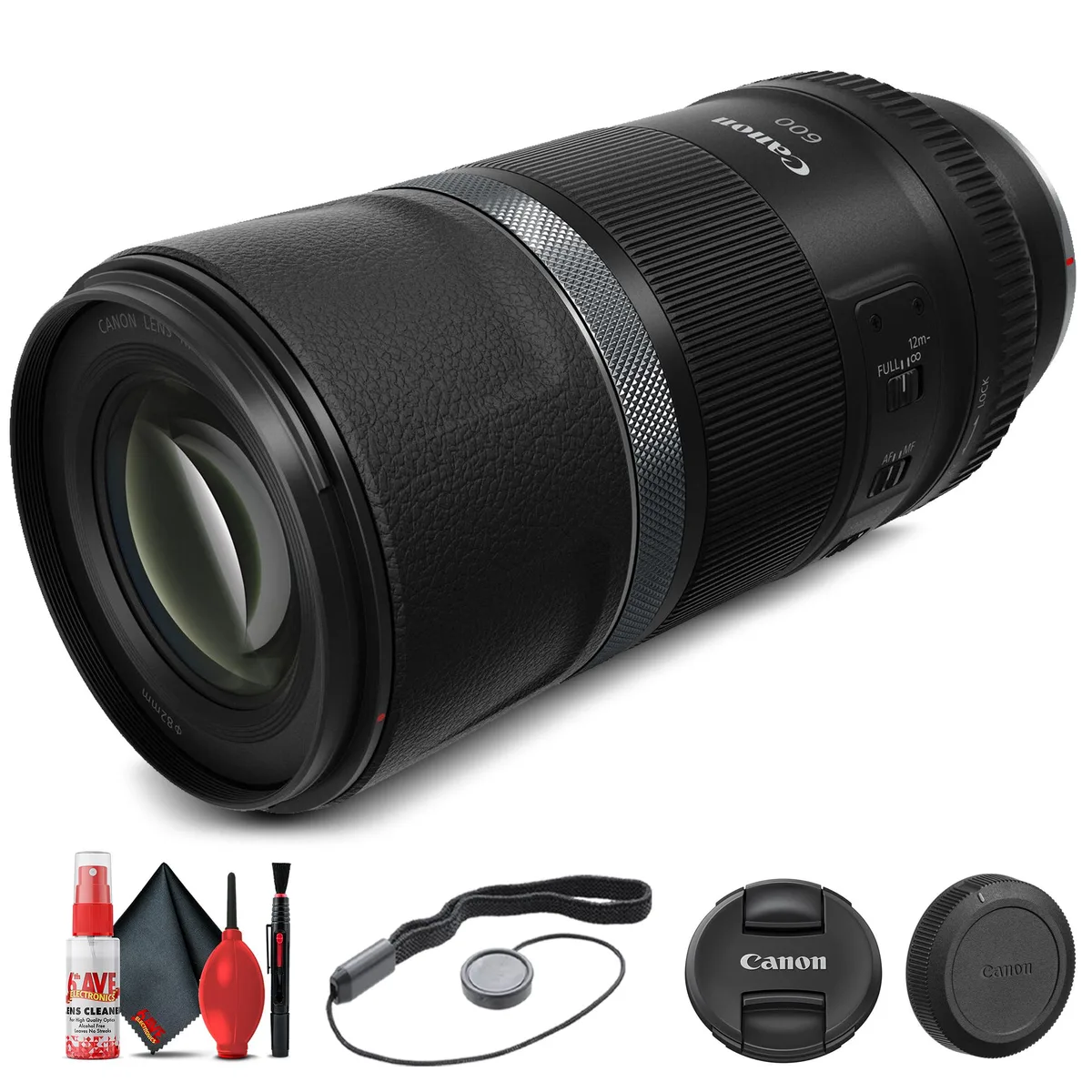 Canon Canon RF 600mm f/11 IS STM Lens 3986C002 + Filter Kit + Cap Keeper + Cleaning Kit — product photo