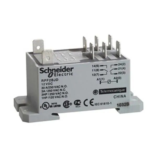 Schneider Electric Schneider Electric RPF2AB7 Power Relay 24V AC 30A 6 Pin — product photo