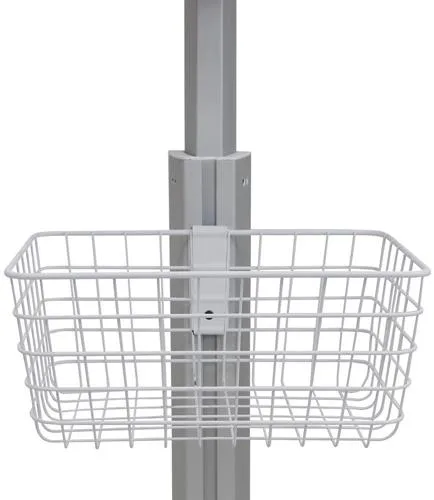 Small white wire basket 12 by 14 inches