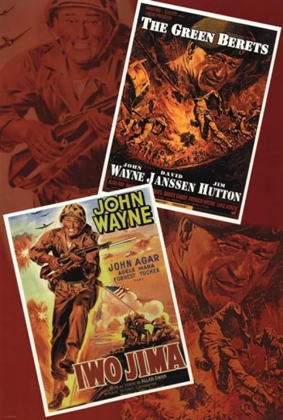 John Wayne poster print 22 by 34 inches on heavy paper