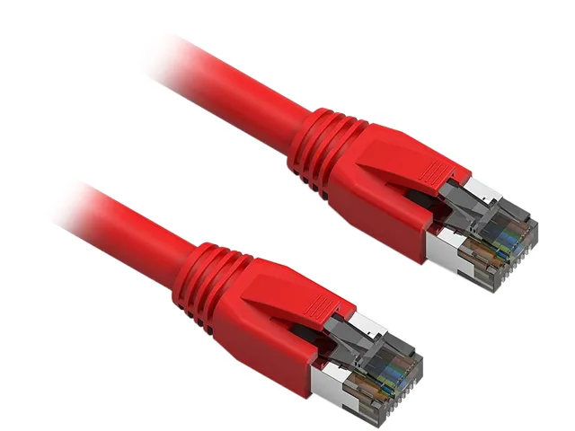 Nippon Labs Nippon Labs 60CAT8-15-24RD network ethernet cable 15 ft Cat8 24AWG red — product photo
