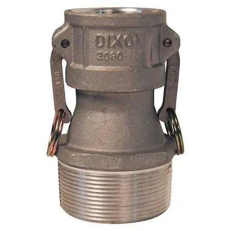 Aluminium cam-and-groove coupling, type B, silver finish