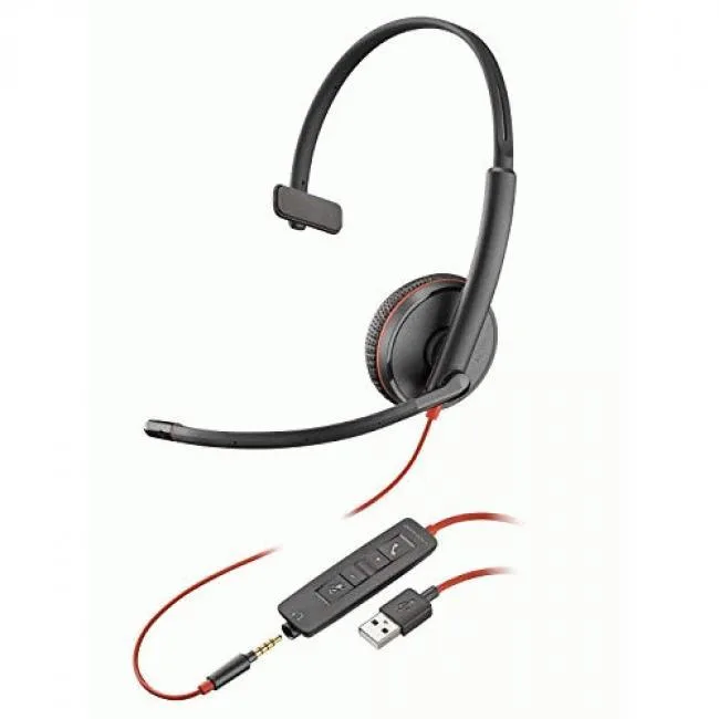 POLY POLY 80S06A6 Blackwire 3215 Mono 3.5mm USB-A Headset accessory — product photo