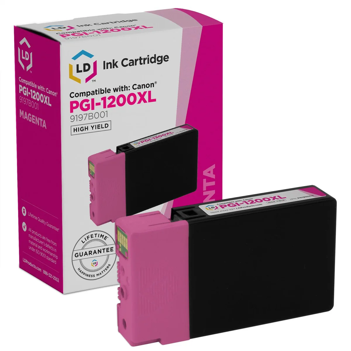 LD Products LD Products PGI-1200XL High Yield Magenta Ink Cartridge 900 Pages — product photo