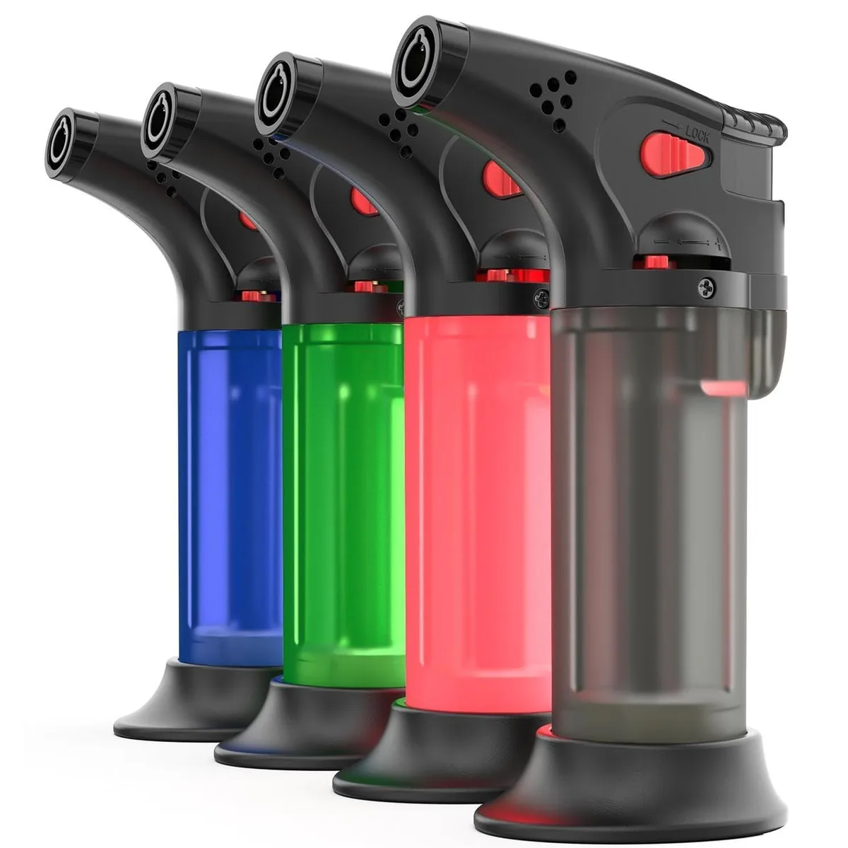  VVAY MNUS-VH1527 4-pack mini torch lighters gold 4.7 in — product photo