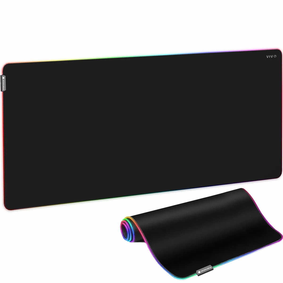 VIVO VIVO RGB Desk Pad Black 71" x 36 — product photo