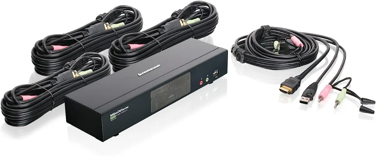 IOGEAR IOGEAR GCS1794 4-Port HDMI KVM Switch with Audio and USB 2.0 Hub — product photo