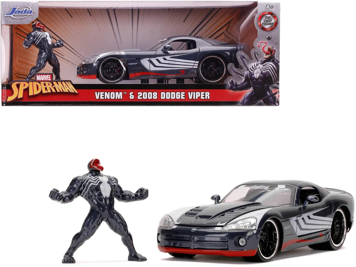 Jada Jada 31750 2008 Dodge Viper SRT10 1/24 Vehicle with Venom Figurine — product photo