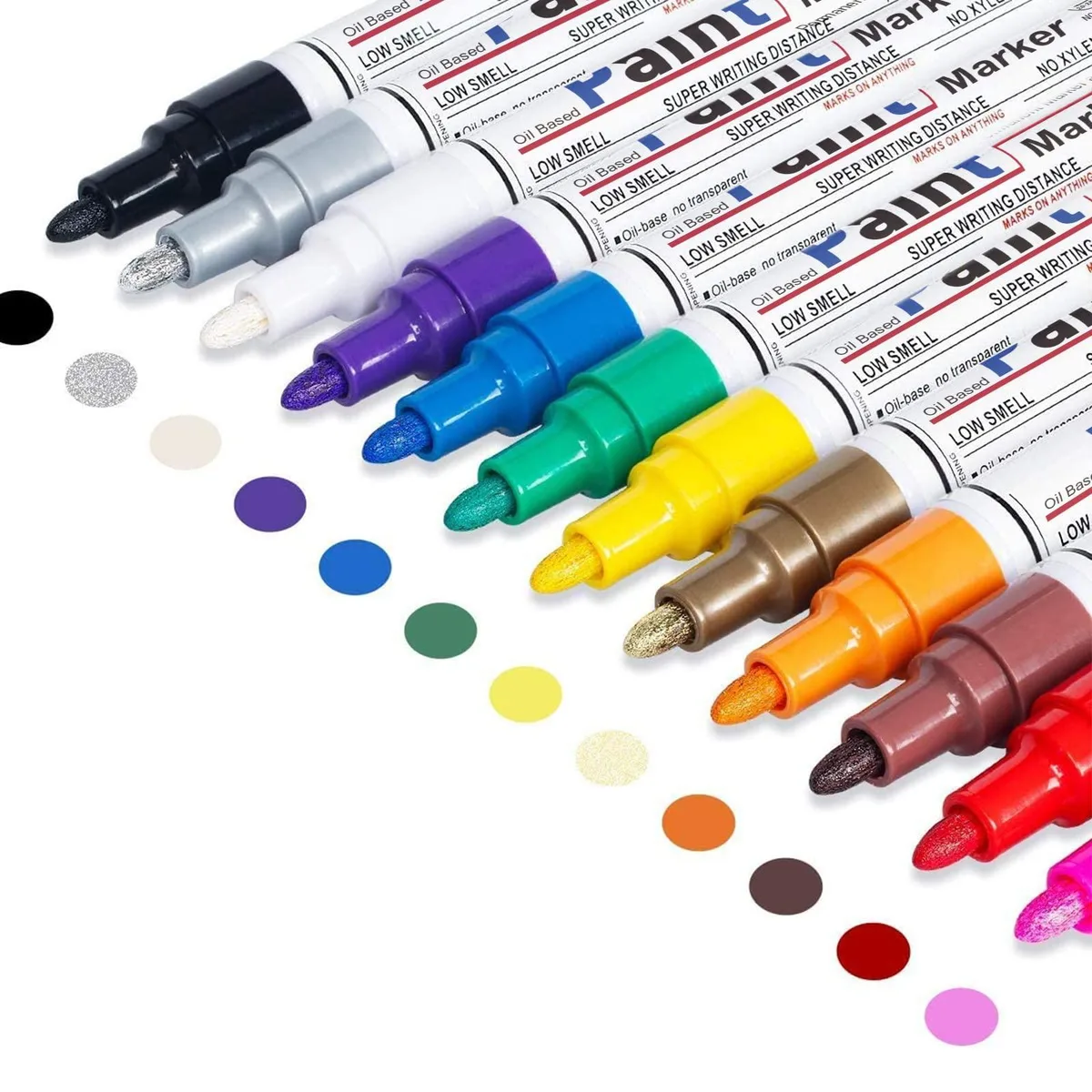  DAPAWIN Oil Based Paint Pen Set of 12 Colors — product photo
