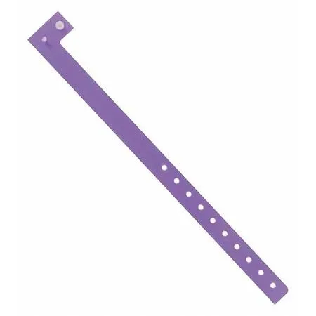 Partners Brand Partners Brand WR121PL Plastic Wristbands Purple PK500 — product photo