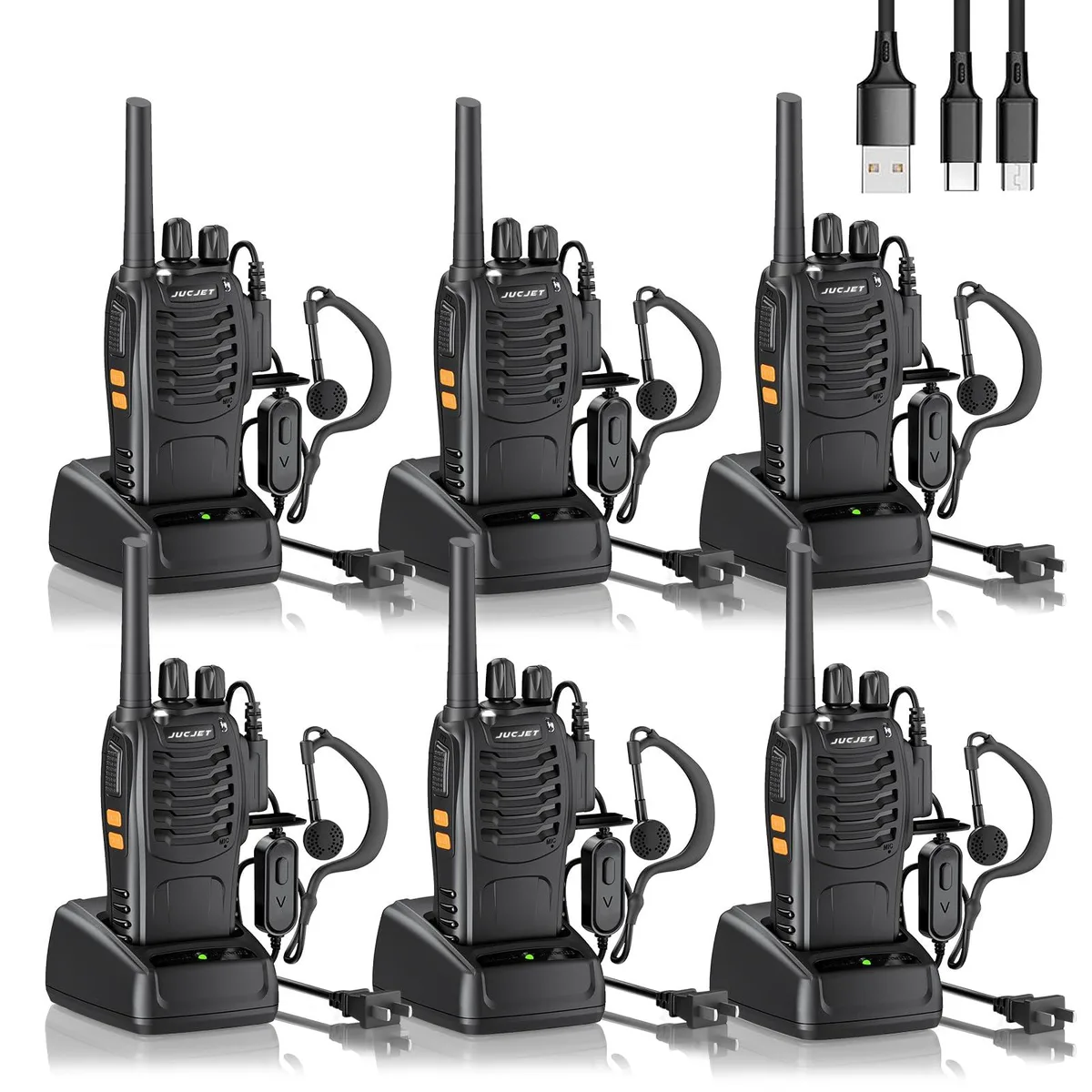 KEHIPI KEHIPI H888S two-way radio 6-pack 16 channels 5 km range — product photo