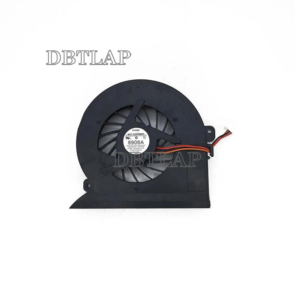 Small black laptop CPU cooling fan with wire connector