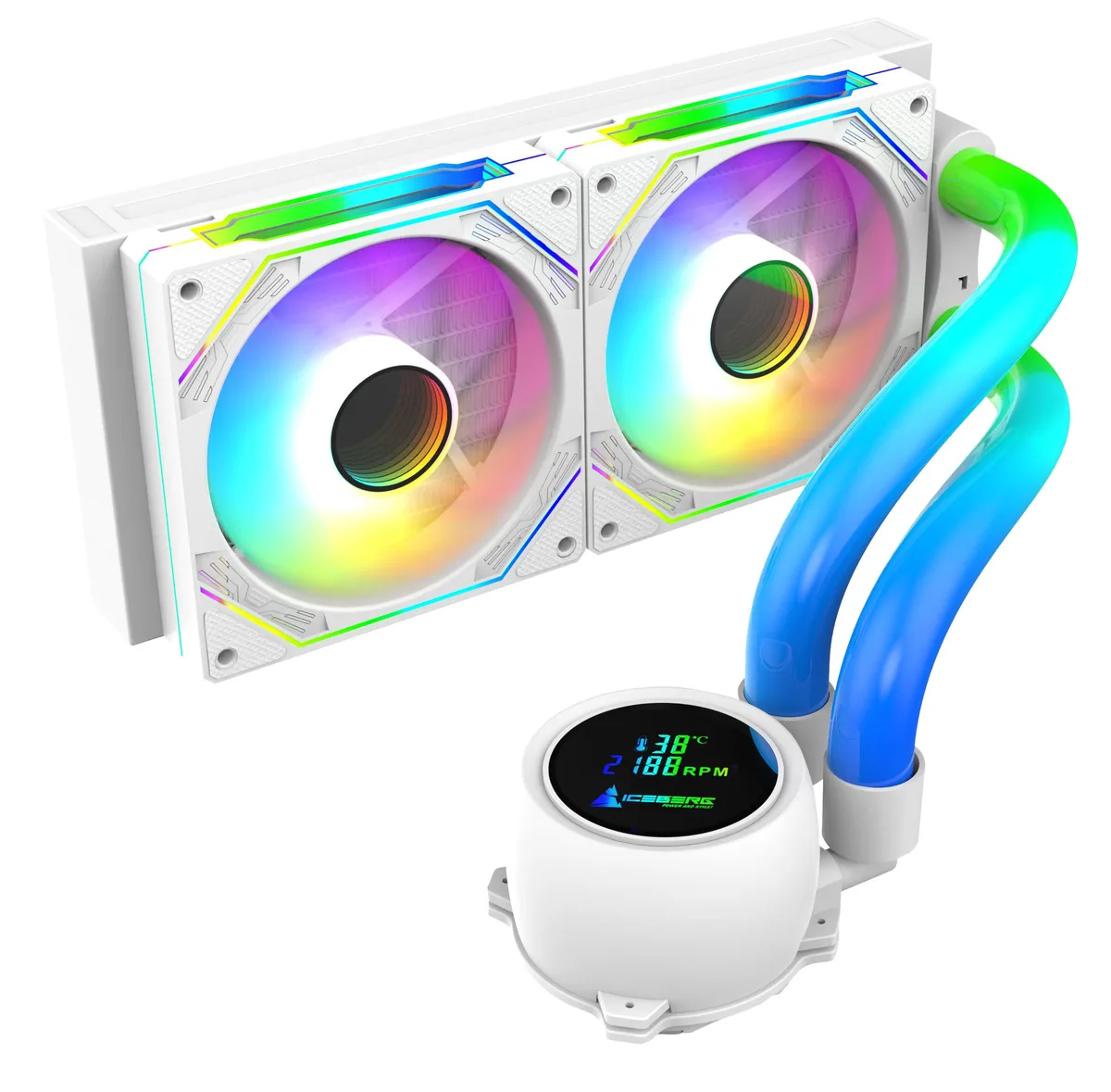 Iceberg Iceberg Maximus 240 WTH liquid cooler 240 mm radiator white — product photo