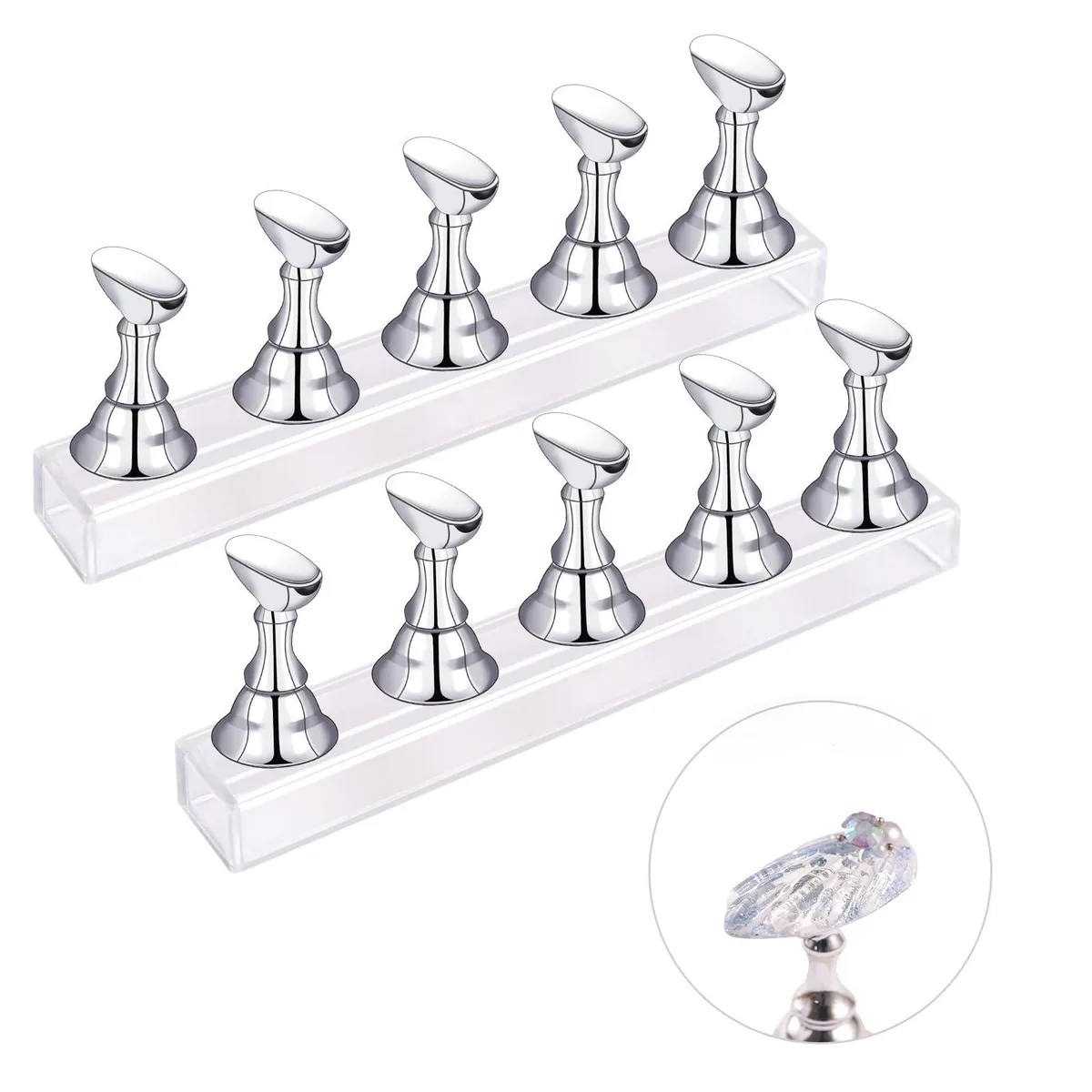  Avid KZ-F00256 Nail Display Stand 10pcs Black — product photo