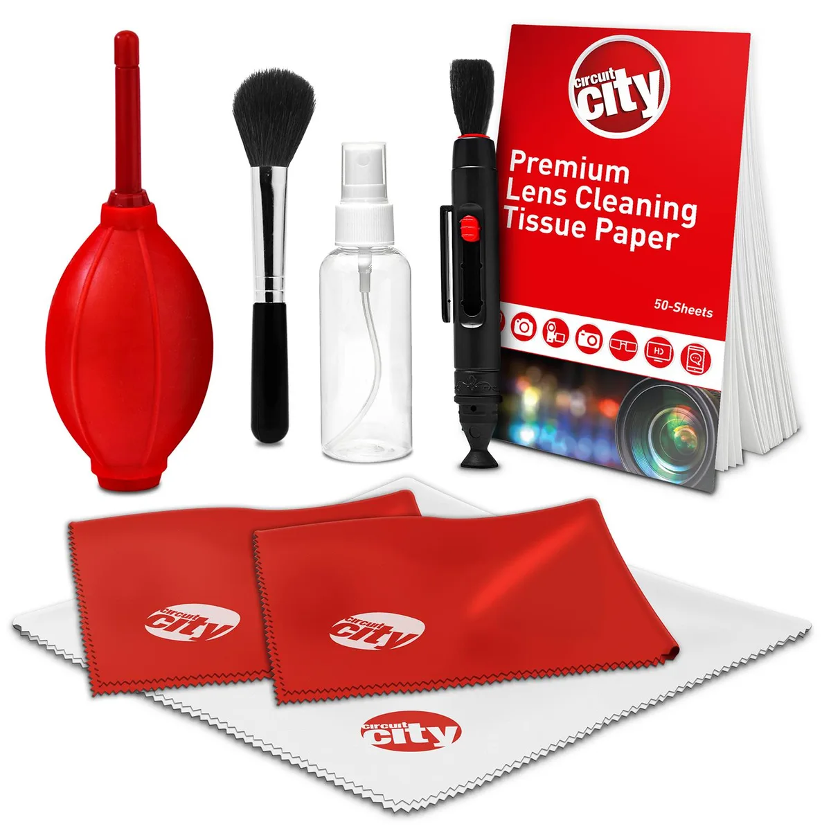 Circuit City Circuit City CCK08 8 Piece Camera Cleaning Kit Red — product photo