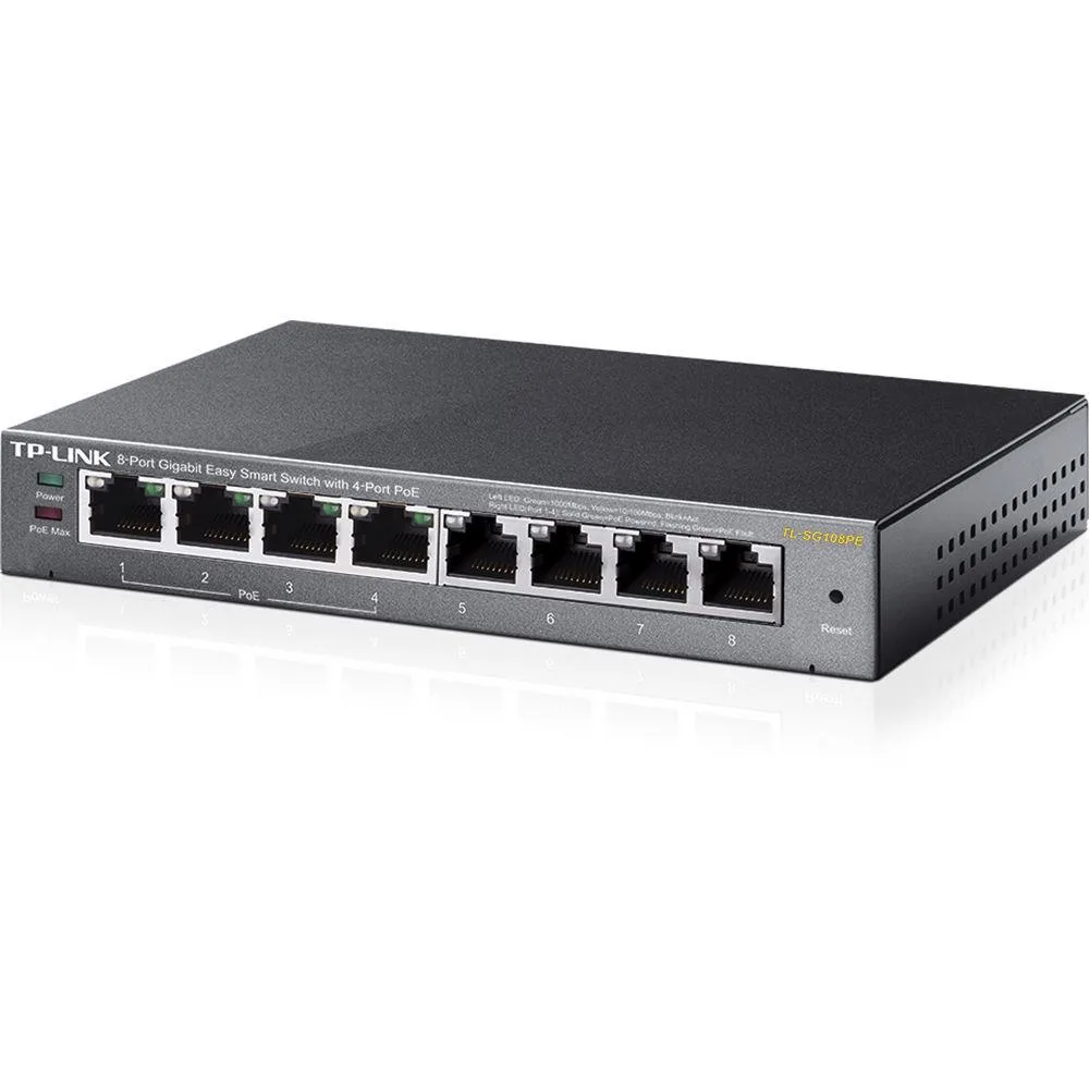 TP-Link TP-Link TL-SG108PE 8-port Gigabit Easy Smart Switch 4-port PoE — product photo