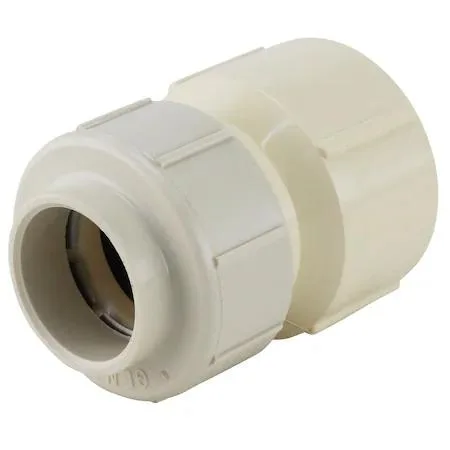 Transparent CPVC female pipe thread adapter push-to-connect fitting