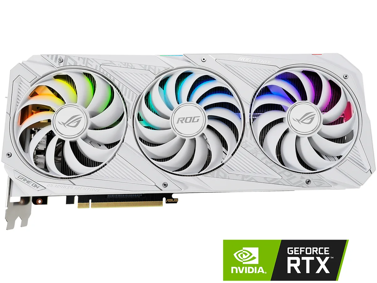 ASUS ASUS ROG STRIX RTX3080-O10G-WHT-V2 graphics card — product photo